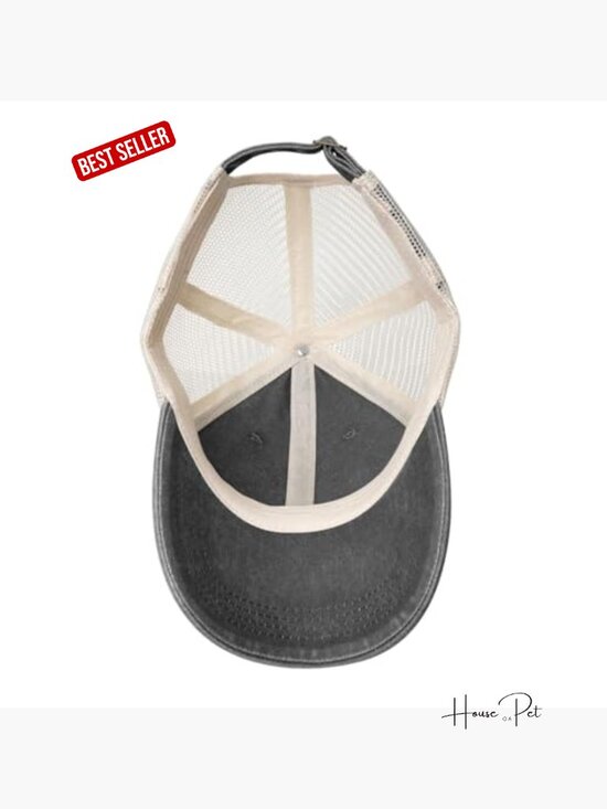 Washed Cotton Mesh Vintage Baseball Cap Adjustable Metal Buckle